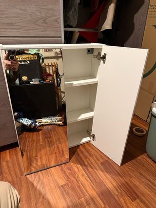 Armario baño espejo ENHET IKEA blanco