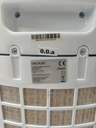 Climatizador Evaporativo EnergySilence 3500 Cool Compact. 65 W, Depósito 3,5 L