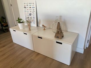 Mueble de almacenaje infantil blanco