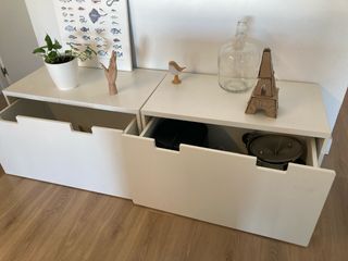 Mueble de almacenaje infantil blanco