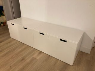 Mueble de almacenaje infantil blanco