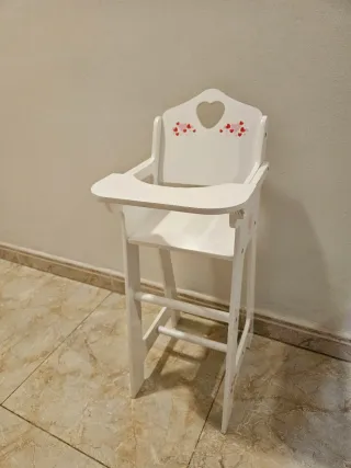 Trona y cuna doble de juguete