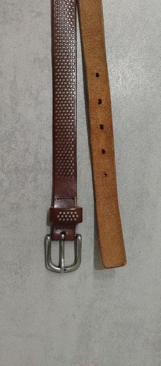 Cintura uomo marrone borchie