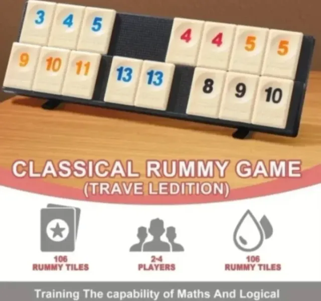 Rummikub de viaje, 2/4 jugadores, bolsa