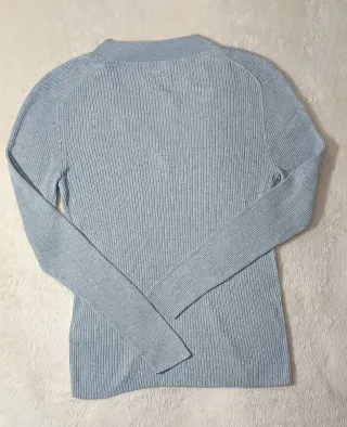 Massimo Dutti Jerseis Gris  Cuello Pico Talla M