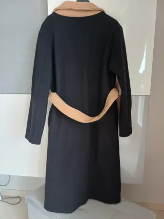 Cappotto Stella H donna nero e beige