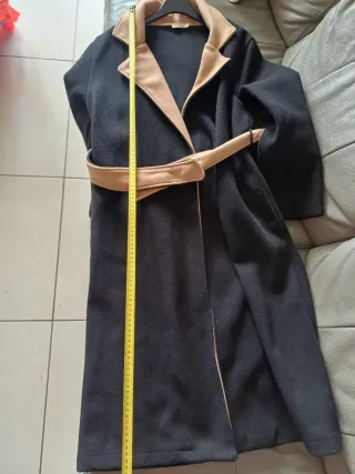 Cappotto Stella H donna nero e beige