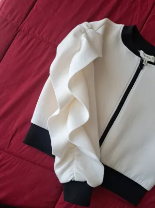 Completo Twinset bambina bianco e nero