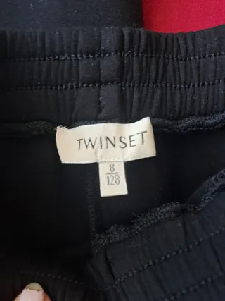 Completo Twinset bambina bianco e nero