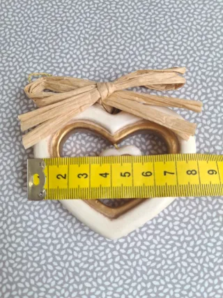 Cuore Thun ceramica bianco e oro