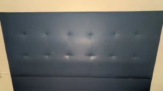 Cabecero Cama Nairobi Piel Sintética Azul cama 150