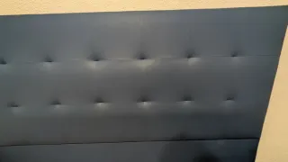 Cabecero Cama Nairobi Piel Sintética Azul cama 150