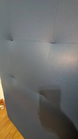 Cabecero Cama Nairobi Piel Sintética Azul cama 150