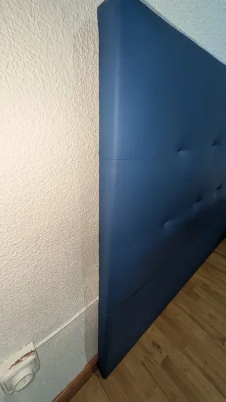 Cabecero Cama Nairobi Piel Sintética Azul cama 150