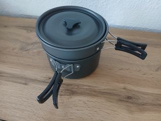 Lote Cocina Camping Ollas y Tetera