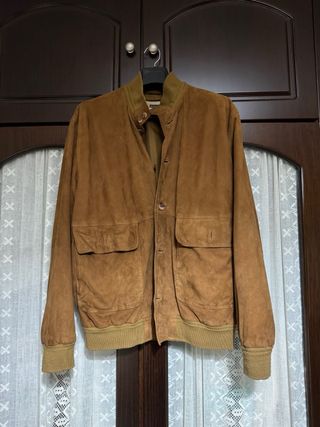 Cazadora Piel Hombre Marrón