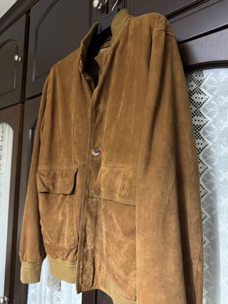 Cazadora Piel Hombre Marrón