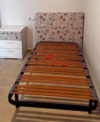 1 o 2 Somieres 90cm Madera y Metal