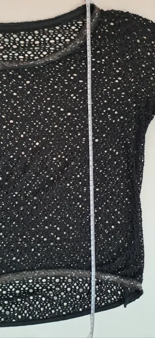 Maglia E.Li. traforata nera taglia L