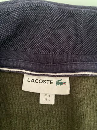 Jersey Lacoste Algodón Media Cremallera