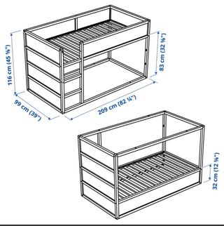 Litera reversible con 2 somieres
