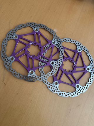Discos de freno Hope 203mm morados