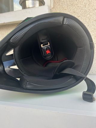 Casco Motocross Verde y Negro