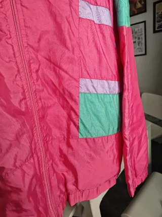 Chaqueta Vintage Pink & Green Talla M
