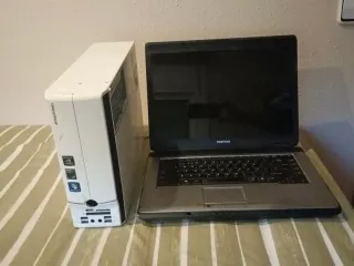 PC eM y Portátil Toshiba para piezas el pc funcion