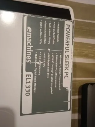 PC eM y Portátil Toshiba para piezas el pc funcion