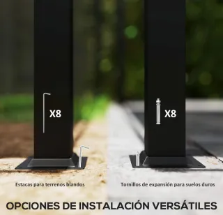 Pérgola Outsunny 3x3 NUEVA