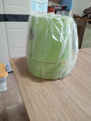 Tulipa lámpara cónica verde