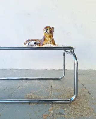 Mesa de centro Space Age. Vintage, 70s.