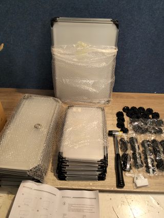 SONGMICS Cajas Zapatero con 12 Compartimientos