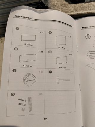 SONGMICS Cajas Zapatero con 12 Compartimientos
