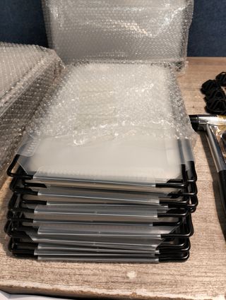 SONGMICS Cajas Zapatero con 12 Compartimientos