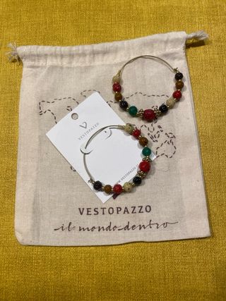 Orecchini cerchio Vestopazzo multicolor