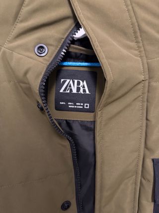 Chaqueta Zara verde militar