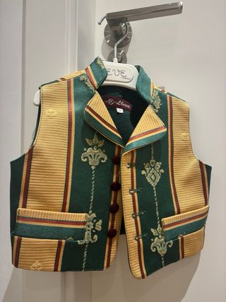 Traje fallero Torrenti niño bebé mostaza