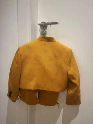 Traje fallero Torrenti niño bebé mostaza