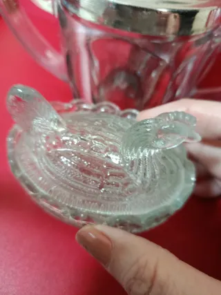Azucarero 1930  Cristal y Metal
