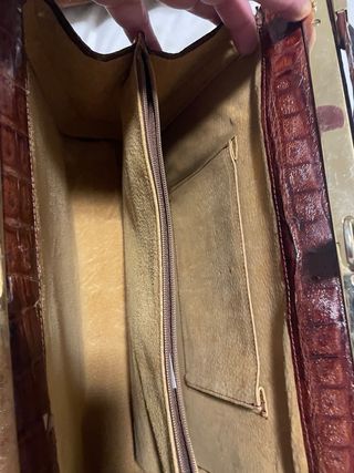 Bolso vintage piel cocodrilo