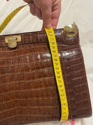 Bolso vintage piel cocodrilo