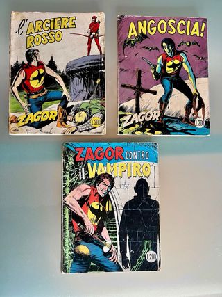fumetti ZAGOR prima edizione L.200