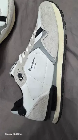 Zapatillas Pepe Jeans Blancas y Grises