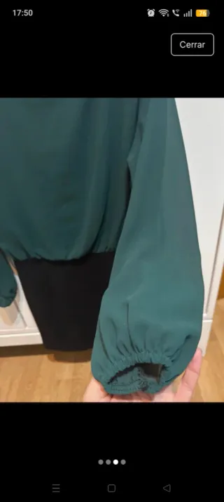 Vestido elegante verde y negro