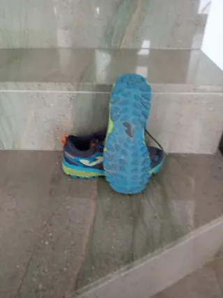 Zapatillas Joma Montaña Azul/Naranja talla 36