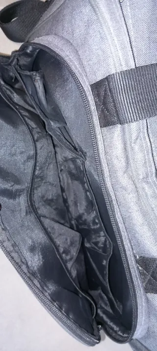 Bolso para carrito de bebé gris