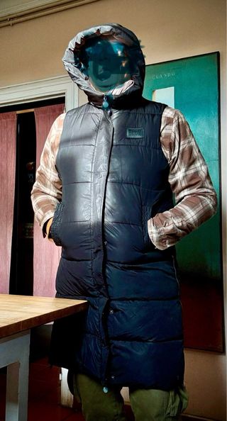 Chaleco Plumon Largo Polo Club XXL -L Negro