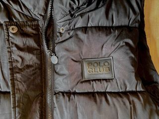 Chaleco Plumon Largo Polo Club XXL -L Negro